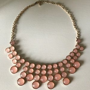Forever 21 Pink & Gold Statement Necklace